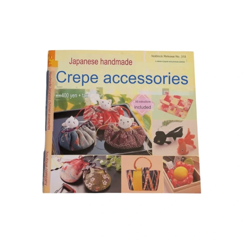 VTG Handmade Japanese Chirimen Accessories Book Patterns DIY Fiber Arts Kawaii